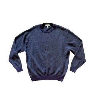 Turnbury Men’s Fine Merino Wool Purple Sweater XL